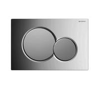 Placca Sigma 01 due tasti per cassetta geberit cromo/cromosatinato Cromo