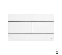 PLACCA SLIM DUAL Bianco Cassette Scarico Incasso Placche Canotti