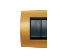PLACCA SOFT METALLO 4 MODULI, GIALLO SAHARA - ABB SACE 2CSE0416SFZ