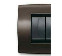 PLACCA SOFT METALLO 4 MODULI, MARRONE HAVANA - ABB SACE 2CSE0417SFZ