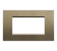PLACCA SQUARE 4 MODULI LIVING LIGHT TECH BTICINO LNA4804SQ