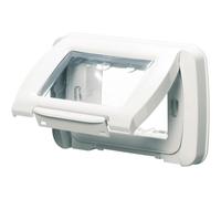 Placca stagna 3 moduli IP55 bianca