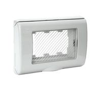 A.v.E. Placca autoportante 45SP43N IP55 con membrana 3 moduli RAL7035