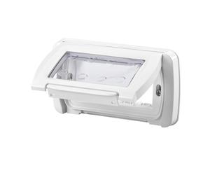 Placca stagna Gewiss system bianca IP55 4 moduli GW22461