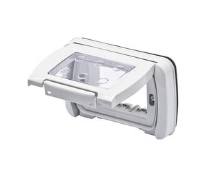 Placca stagna Gewiss system grigia IP55 3 moduli GW22453