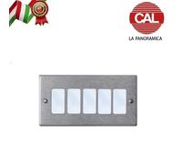 PLACCA SUPPORTO COMPATIBILE BTICINO MAGIC IN OTTONE MOSTRINA