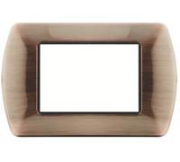 TOT ELECTRIC Placche Compatibili con Bticino LIVING LIGHT placca 3 4 7 moduli vari colori per supporti LN4703 e N4703 (3 posti, T01 - bianco)
