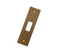 Placca tapparella interasse 165 mm con foro per pulsante avvolgitore avvolgibile (Bronzo)