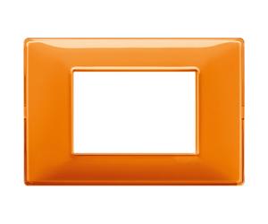 PLACCA TECNOPOLIMERI ARANCIO 3 POSTI COMPATIBILE PLANA MAPP3P-MAP6003-16 MAPAM
