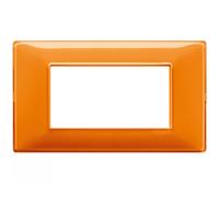 PLACCA TECNOPOLIMERI ARANCIO 4 POSTI COMPATIBILE PLANA MAPP4P-MAP6004-16 MAPAM