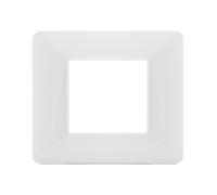 PLACCA TECNOPOLIMERI BIANCA 2 POSTI COMPATIBILE MATIX MAPT2P-MAPJOY-P5002-BI MAPAM