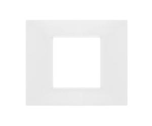 PLACCA TECNOPOLIMERI BIANCA 2 POSTI VP42 COMPATIBILE VIMAR PLANA VP42-P2-ECO27259 ECOVA