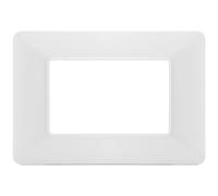 PLACCA TECNOPOLIMERI BIANCA 3 POSTI COMPATIBILE MATIX MAPT3P-MAPJOY-P5003-BI MAPAM