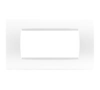 PLACCA TECNOPOLIMERI BIANCA 4 POSTI COMPATIBILE LIVING MAPL4P-MAPART-P8004-BI MAPAM