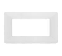 PLACCA TECNOPOLIMERI BIANCA 4 POSTI COMPATIBILE MATIX MAPT4P-MAPJOY-P5004-BI MAPAM