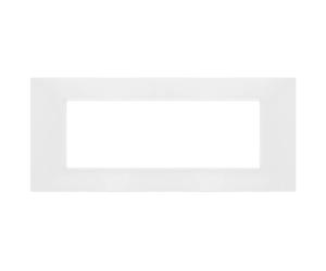 PLACCA TECNOPOLIMERI BIANCA 7 POSTI VP42 COMPATIBILE VIMAR PLANA VP42-P7-ECO27313 ECOVA