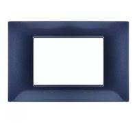 PLACCA TECNOPOLIMERI BLU NAVY 3 POSTI COMPATIBILE PLANA MAPP3P-MAPM6003-10 MAPAM