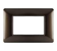 PLACCA TECNOPOLIMERI BRONZO 3 POSTI COMPATIBILE MATIX MAPT3P-MAPJOY-P5003-BR MAPAM