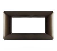 PLACCA TECNOPOLIMERI BRONZO 4 POSTI COMPATIBILE MATIX MAPT4P-MAPJOY-P5004-BR MAPAM