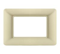 PLACCA TECNOPOLIMERI CHAMPAGNE 3 POSTI COMPATIBILE MATIX MAPT3P-MAPJOY-P5003-CH MAPAM