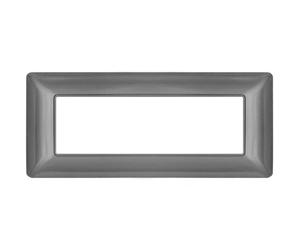 PLACCA TECNOPOLIMERI GRIGIO SCURO 6 POSTI COMPATIBILE MATIX MAPT6P-MAPJOY-P5006-GS MAPAM