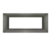 PLACCA TECNOPOLIMERI GRIGIO SCURO 6 POSTI COMPATIBILE PLANA MAPP7P-MAPM6007-08 MAPAM
