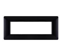 PLACCA TECNOPOLIMERI NERA 6 POSTI COMPATIBILE MATIX MAPT6P-MAPJOY-P5006-NE MAPAM