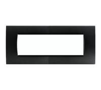 PLACCA TECNOPOLIMERI NERA 7 POSTI COMPATIBILE LIVING MAPL7P-MAPART-P8007-NE MAPAM
