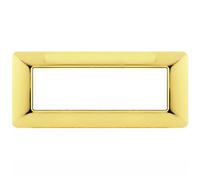 PLACCA TECNOPOLIMERI ORO LUCIDO 6 POSTI COMPATIBILE MATIX MAPT6P-MAPJOY-P5006-OL MAPAM