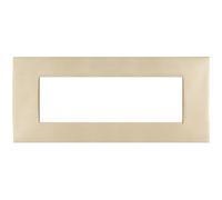 PLACCA TECNOPOLIMERI ORO SATINATO 7 POSTI COMPATIBILE LIVING MAPL7P-MAPART-P8007-OR MAPAM