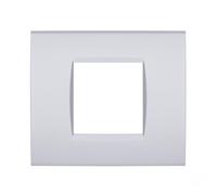 PLACCA TECNOPOLIMERI SILVER 2 POSTI ART COMPATIBILE LIVING ART-A-P-MAP8002-09 MAPAM