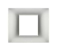 PLACCA TECNOPOLIMERI SILVER 2 POSTI COMPATIBILE PLANA MAPP2P-MAP6002-09 MAPAM