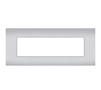 PLACCA TECNOPOLIMERI SUN SILVER 7 POSTI COMPATIBILE VIMAR ARKE' SUN P-MAPSUN-P9007-SI MAPAM