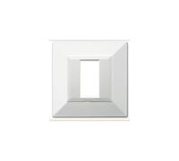Placca Tecnzama44 Bianco Ral9010 1M AVE 44PTK21B