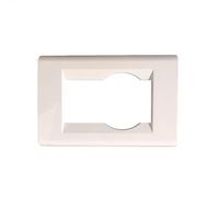 Placca TL Unel+1 Posto Bianco Compatibile con bticino Living Classic