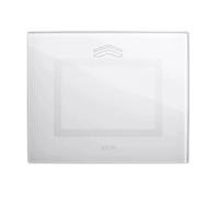 PLACCA TOUCH VETRO S44 BIANC.NEUT3M