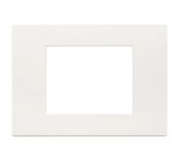 Placca tre moduli Vimar in tecnopolimero bianco Bianco