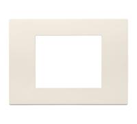 Placca tre moduli Vimar in tecnopolimero canapa Beige