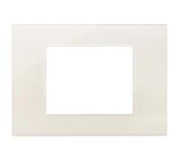 Placca tre moduli Vimar Reflex in tecnopolimero canapa Beige