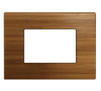 PLACCA 3P LEGNO BAMBOO COMPATIBILE VIMAR ARKE UNI102/3