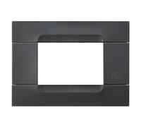 Placca Urmet Simon Kàdra tecnopolimero nero auckland 3 moduli 10803