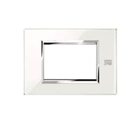Placca Urmet Simon Nea 3 Moduli colore bianco neve 13003.BN