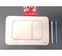 PLACCA VALSIR BIANCO LUCIDO VS0870501 DOPPIO TASTO COMPLETA DI CONTROPLACCA