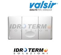 PLACCA VALSIR COMANDO 1 PULSANTE MEDUSA BIANCO VS0822001