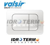 PLACCA VALSIR DOPPIO SCARICO TROPEA BIANCA 245X165 MM VS0870501