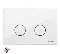 Placca Valsir Tropea S Tropea 3 Winner S Cubik S Placche ORIGINALI Valsir per cassette Wc modelli TropeaS Tropea3 WinnerS CubikS (PLACCA P4 BIANCA)