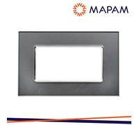 PLACCA VETRO 5004BL-3 T3 4P SILVER - 023767