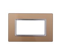 Placca Vetro Space Compatibile con Bticino Living Light supporto muro incasso