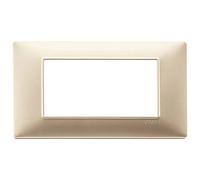 Placca Vimar 4M champagne opaco Champagne opaco