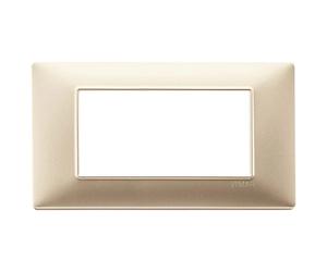 Placca Vimar 4M champagne opaco Champagne opaco